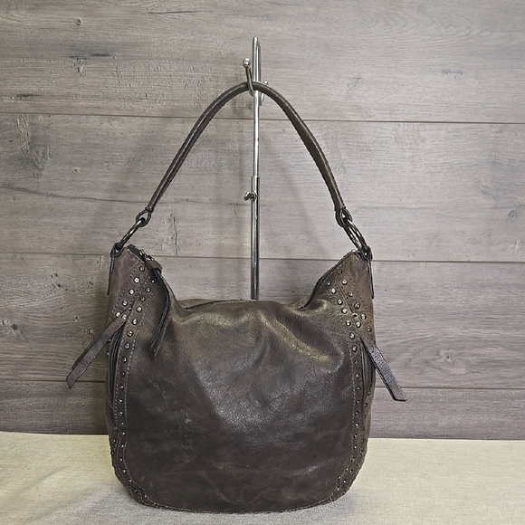 FRYE AND CO. Handbags - Frye and Co. Brown Studded Leather Women's Bag